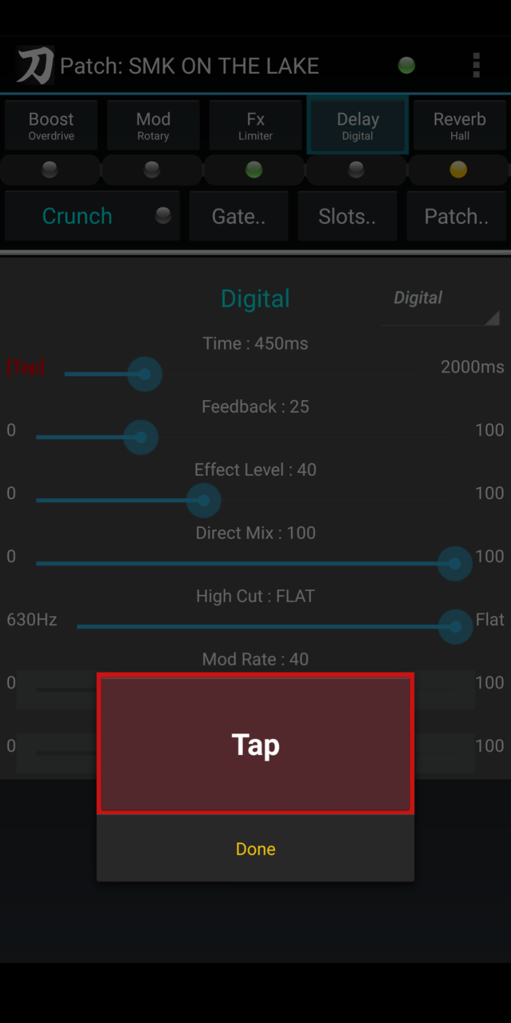 Delay Tap Tempo